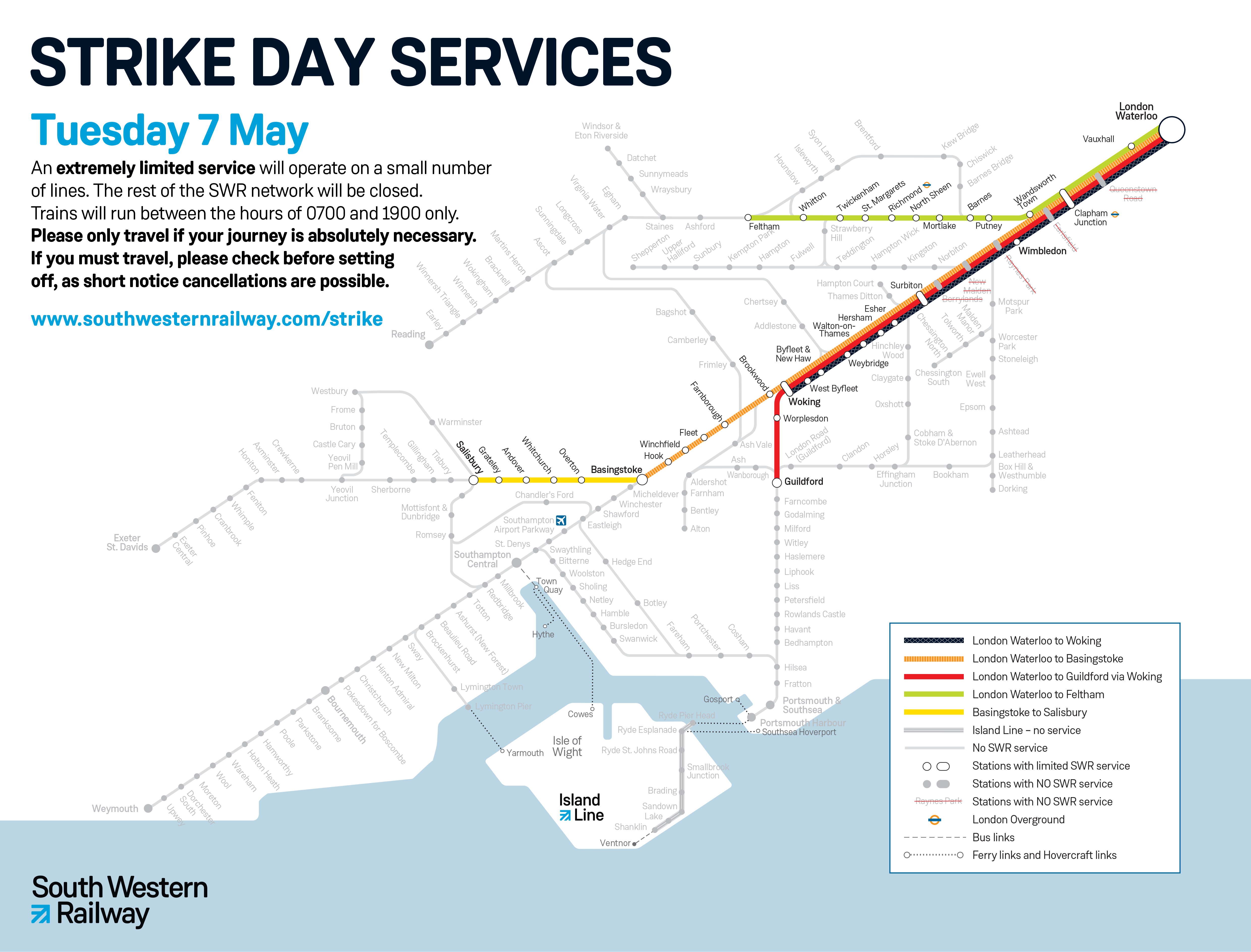 Strike Map Tuesday 7 May
