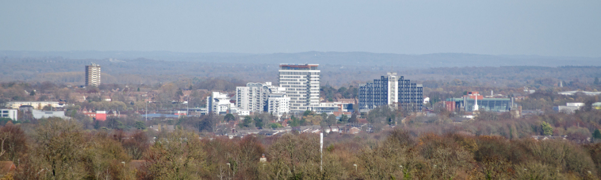 Banner Image - Basingstoke as viewed from hilltop