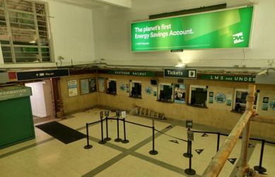 The removal of the modern frieze cladding at Richmond station revealed the original frieze beneath it - South Western Railway