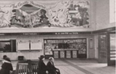 An archive photo showing the WH Smith retail unit at Richmond Station - South Western Railway