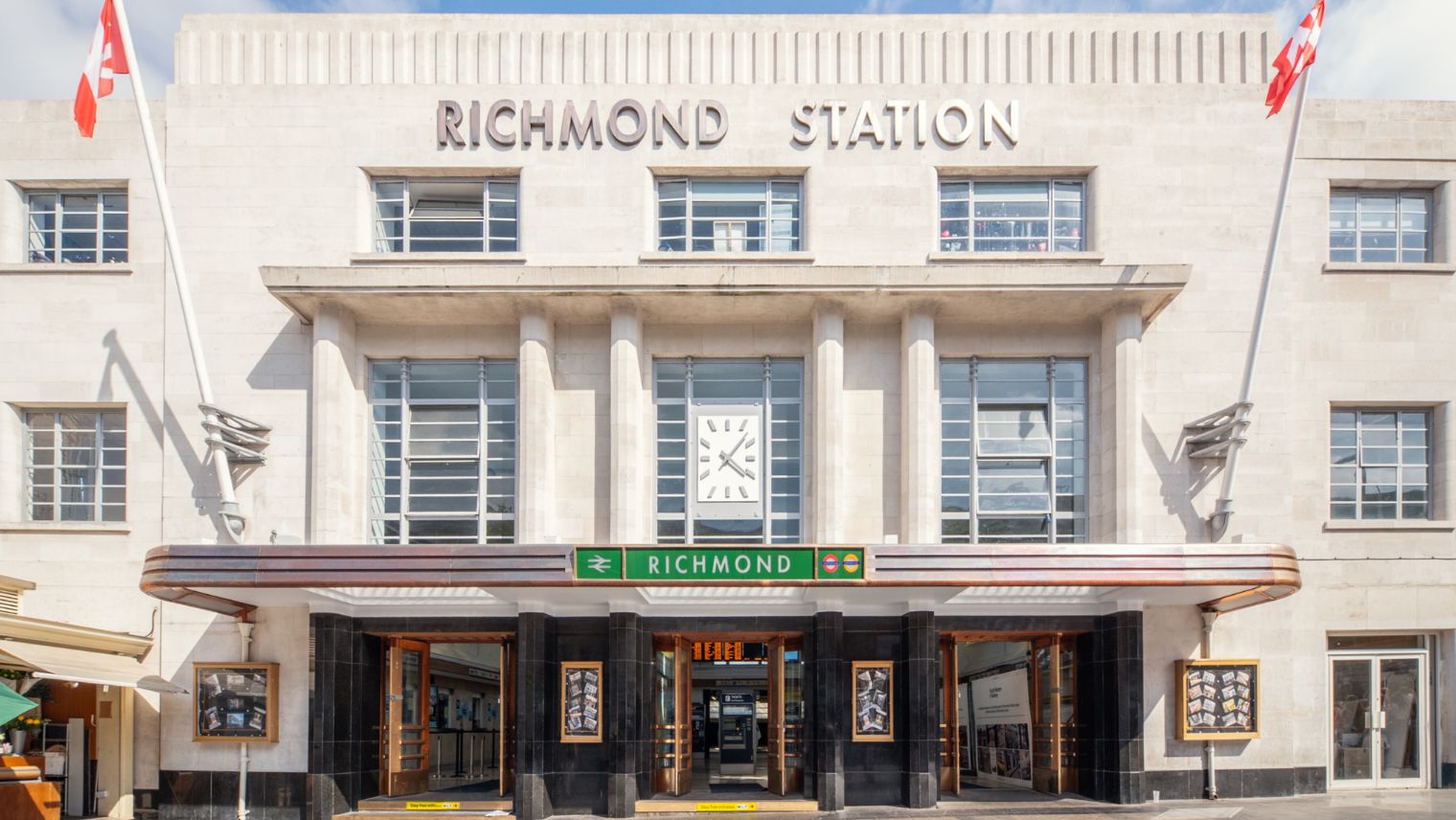 The front of the restored Richmond station - Photograph by Nina Carrington courtesy of the Railway Heritage Trust - South Western Railway