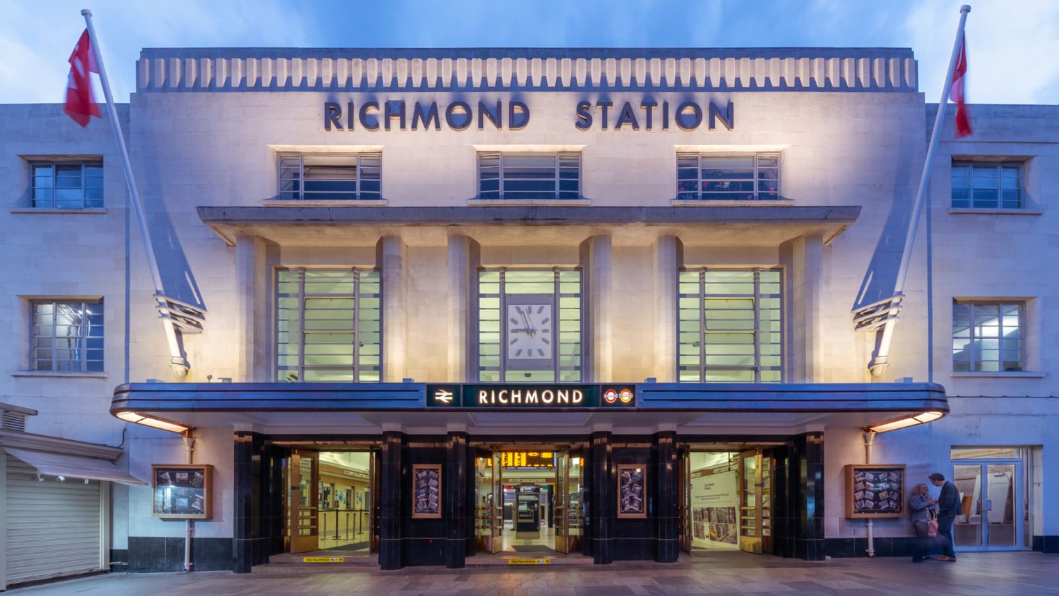 The front of the restored Richmond station - Photograph by Nina Carrington courtesy of the Railway Heritage Trust - South Western Railway