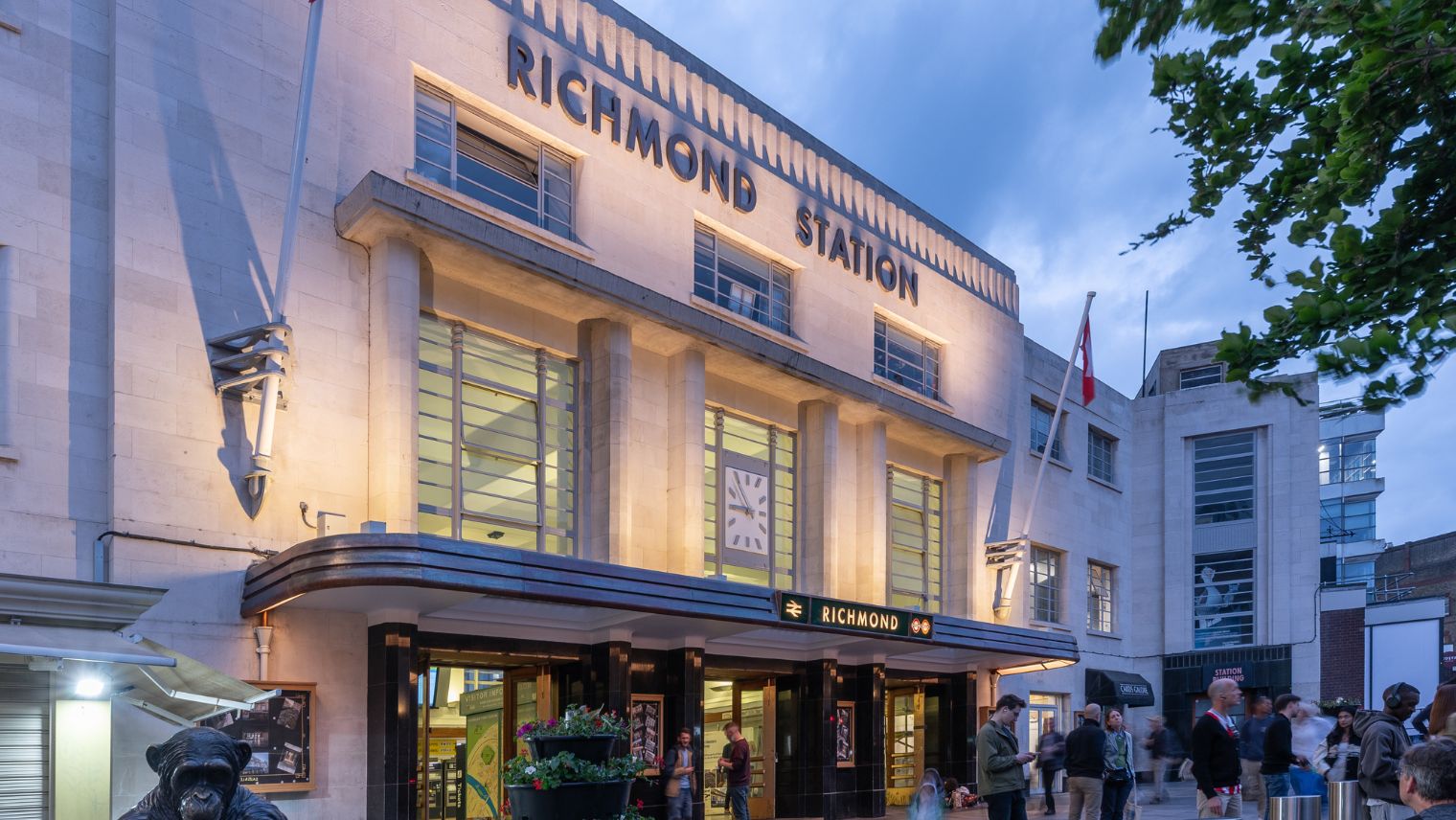 The front of the restored Richmond station - Photograph by Nina Carrington courtesy of the Railway Heritage Trust - South Western Railway