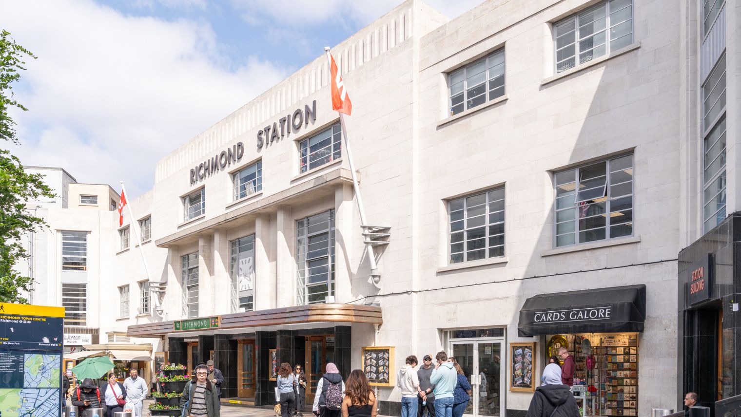 The front of the restored Richmond station - Photograph by Nina Carrington courtesy of the Railway Heritage Trust - South Western Railway
