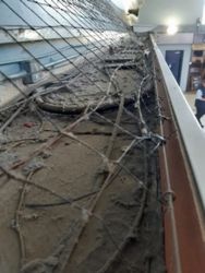 Details of existing perimeter frieze before work began at Richmond station - South Western Railway