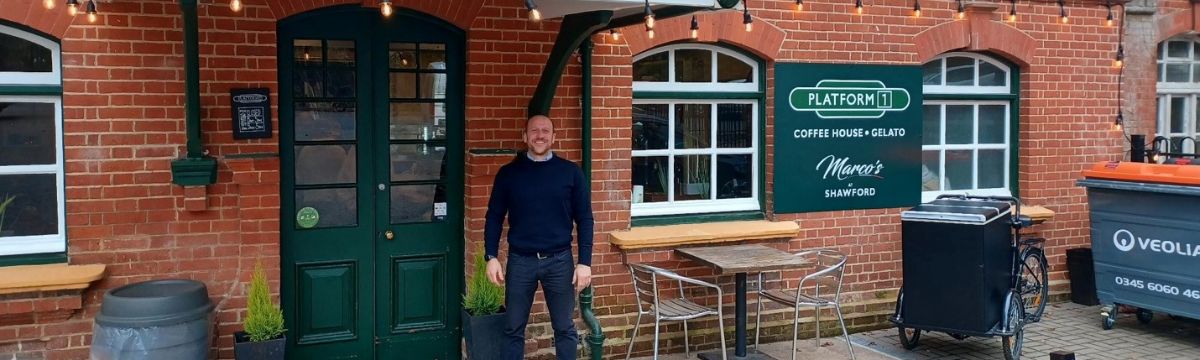 Shawford Station cafe and gelato shop one of South Western Railway's community use space projects