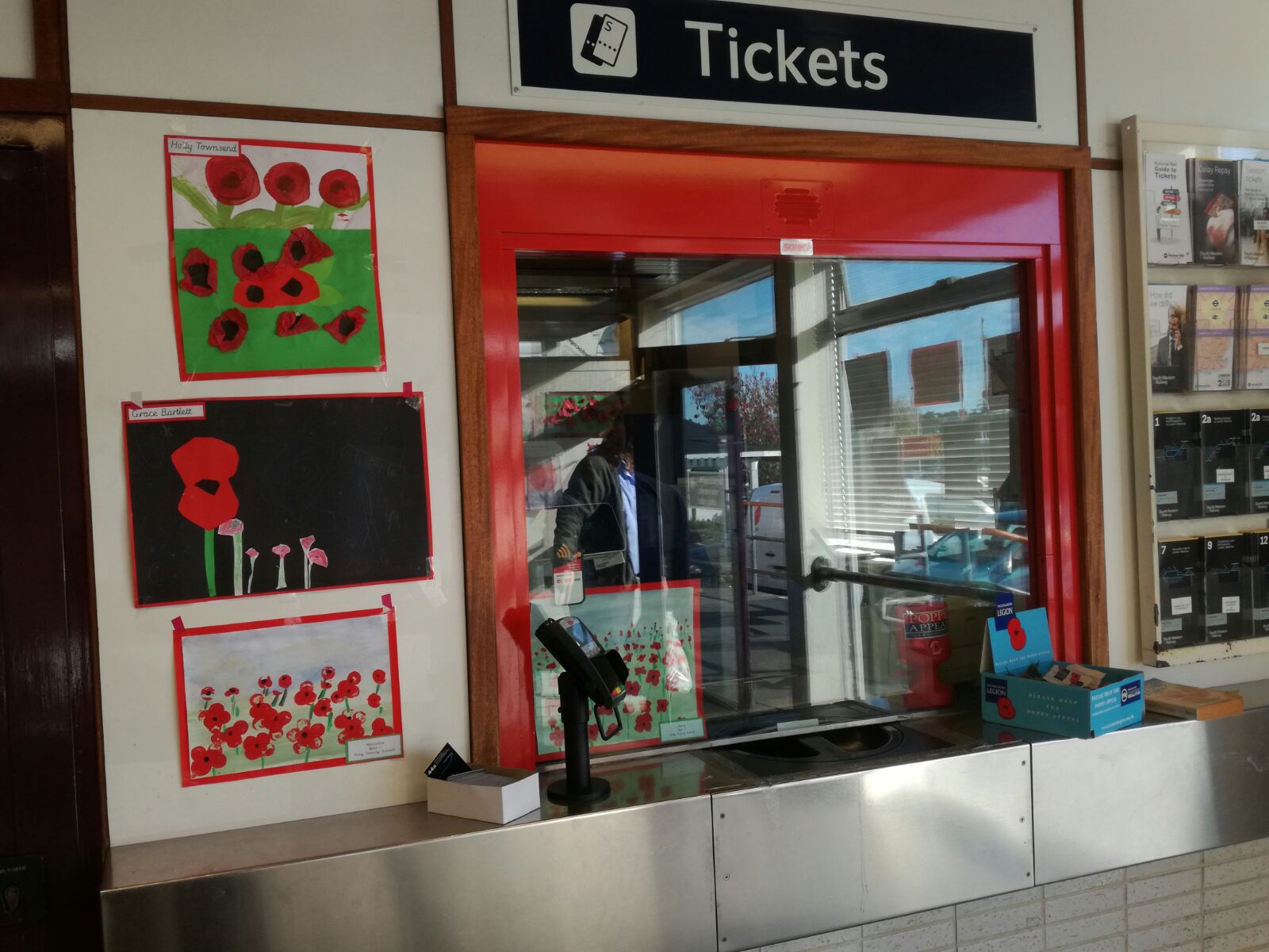 Artwork on display at South Western Railway stations to raise awareness for Poppy Appeal 2017
