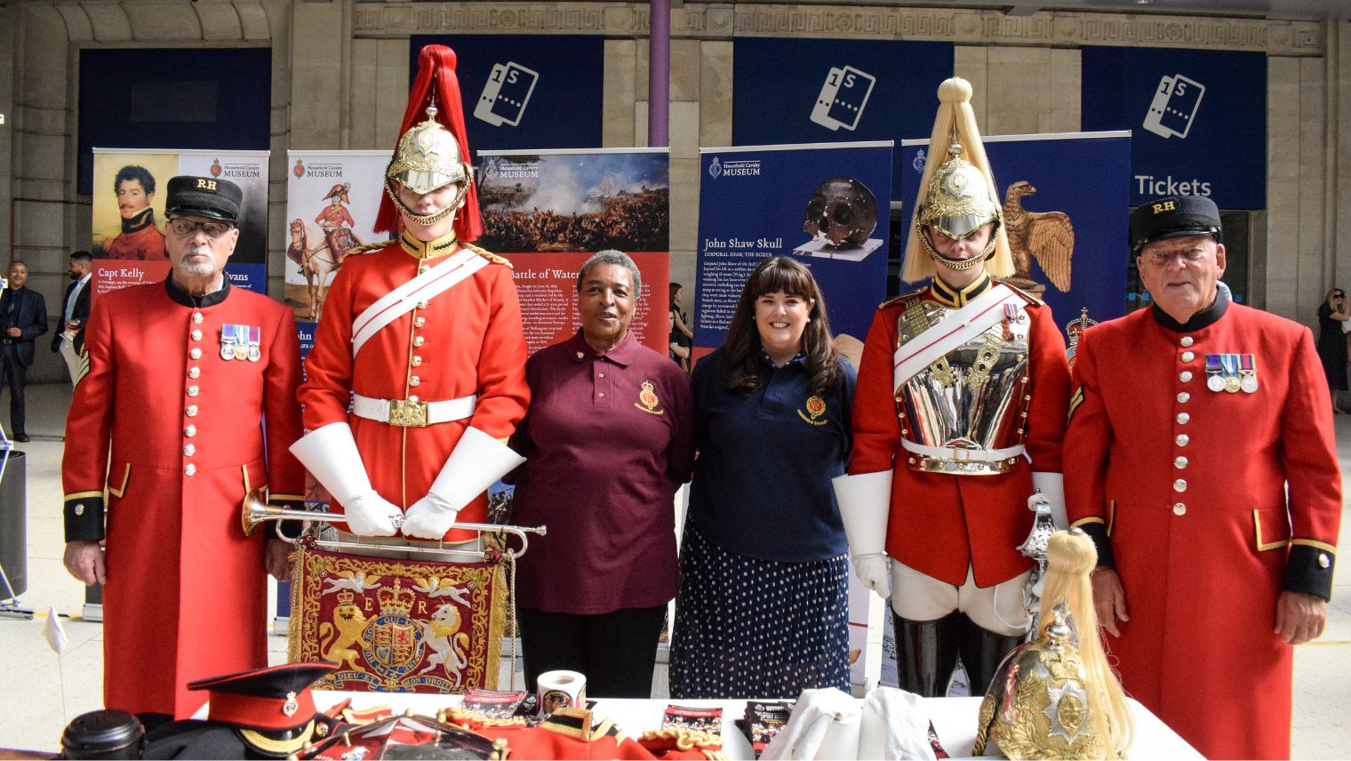 Household Cavalry Museum with Life Guards and Chelsea Pensioner - Rail 200 - London Waterloo - South Western Railway
