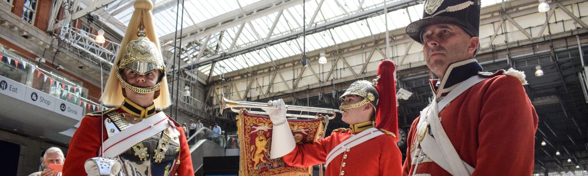My, my - Waterloo station marks 210th anniversary of the Battle of Waterloo