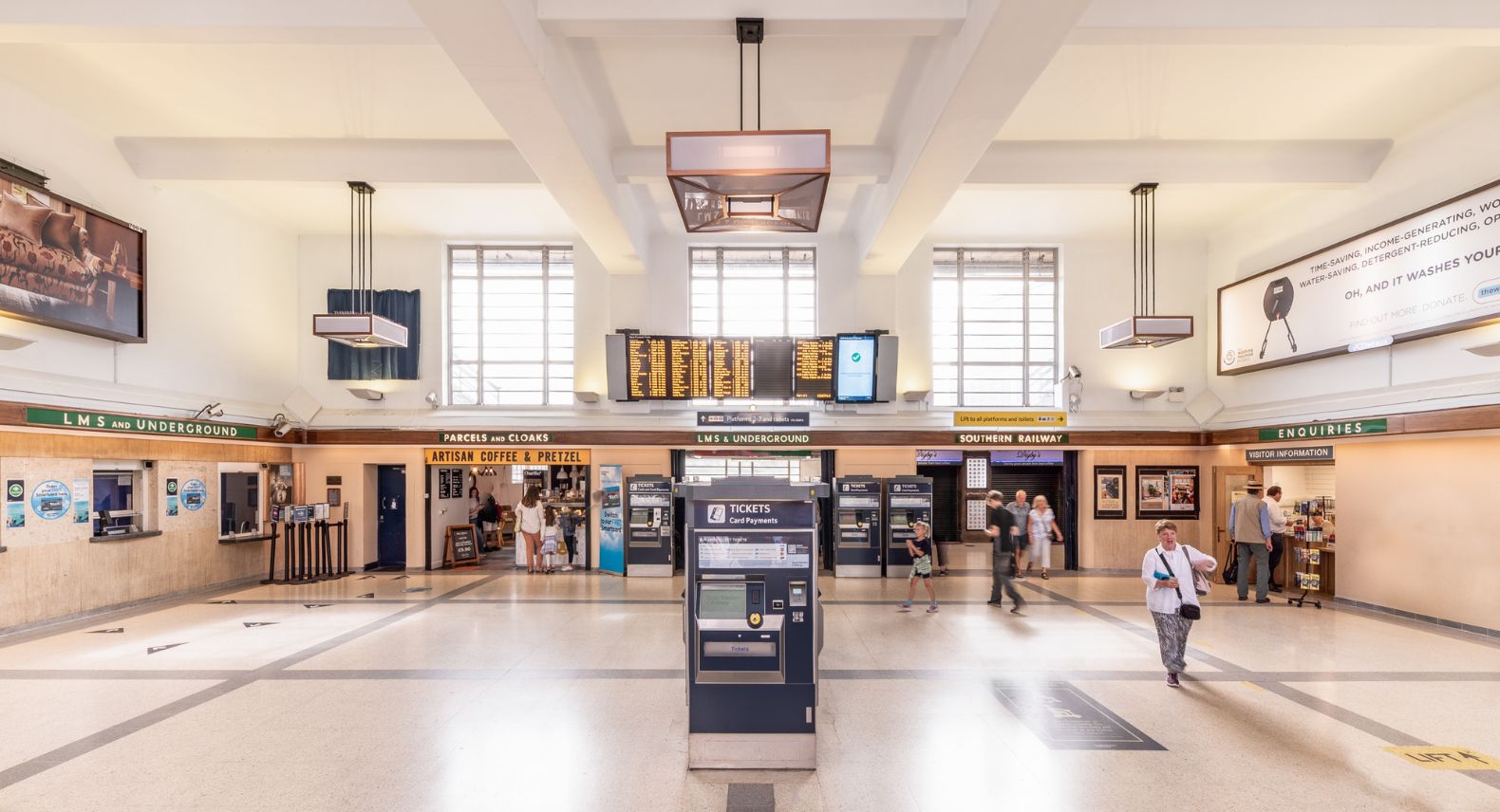 Richmond station refurbished booking hall