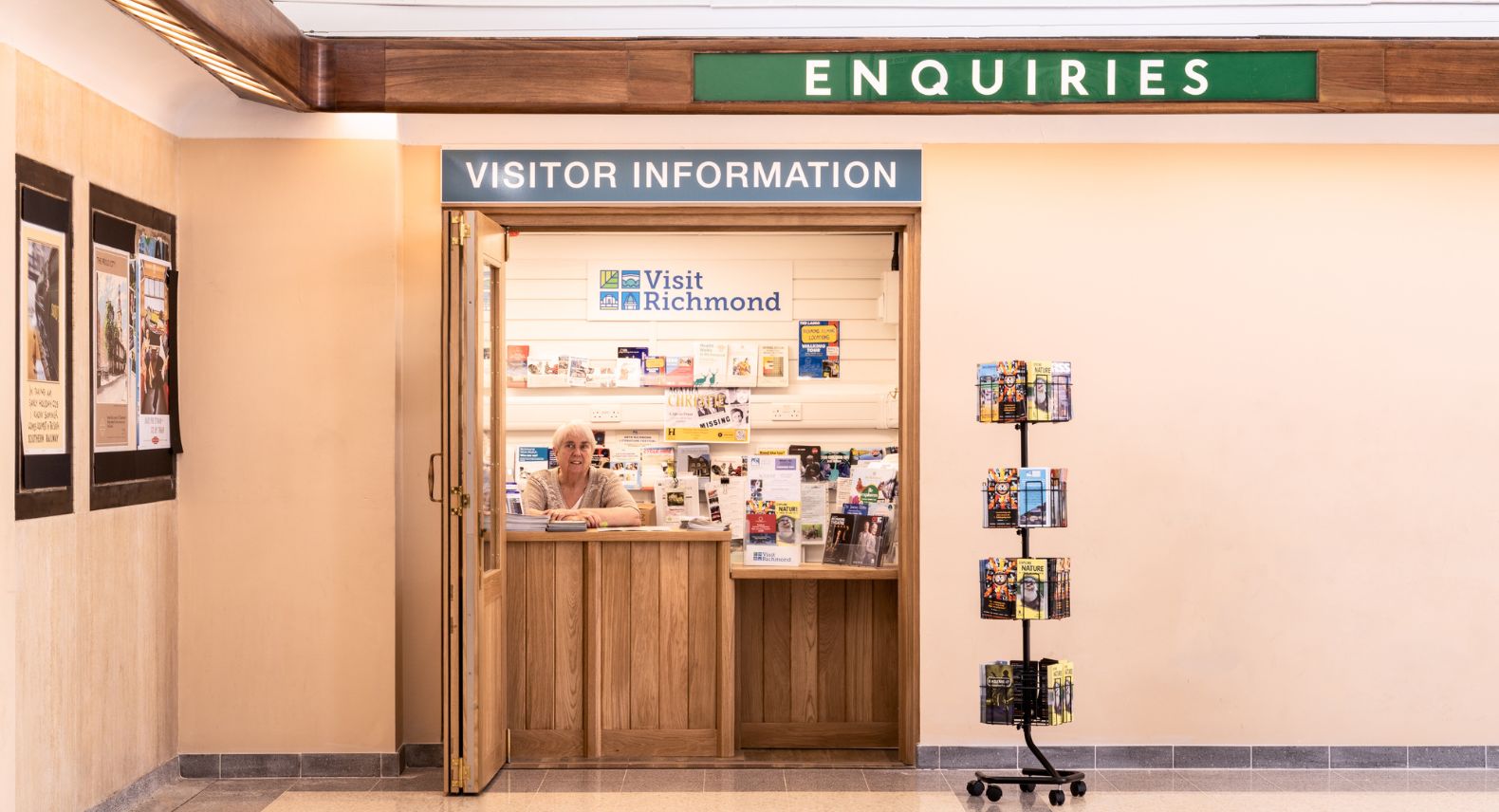 Richmond station refurbished booking hall - visitor information