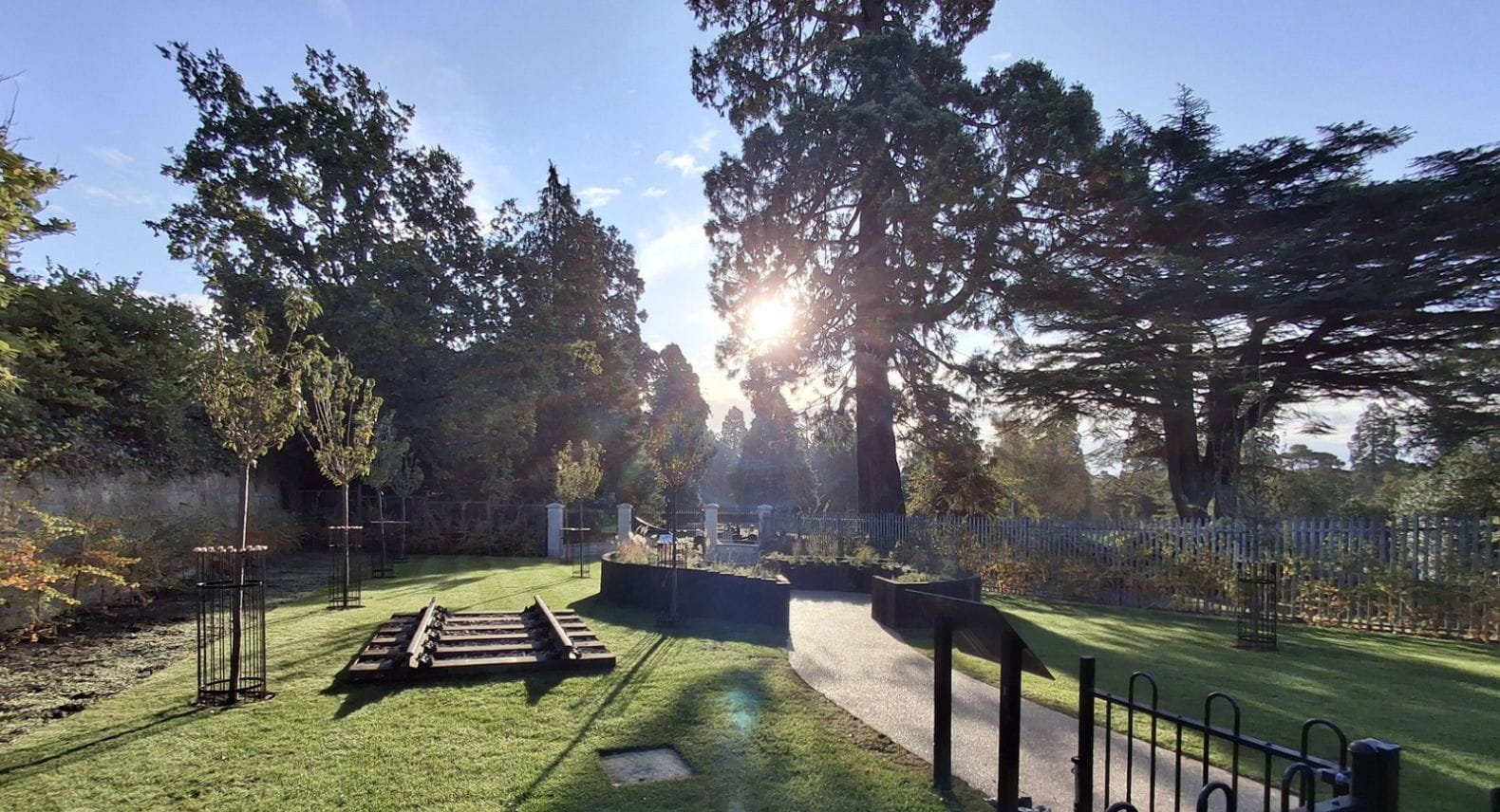 Daybreak at Brookwood memorial garden