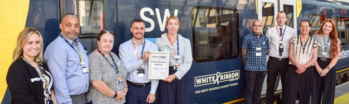 South Western Railway becomes White Ribbon accredited for tackling violence against women and girls