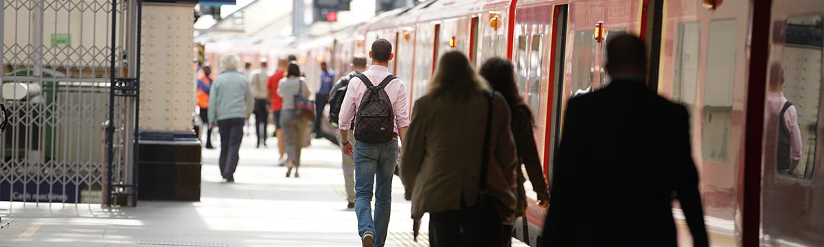 London Waterloo commuters