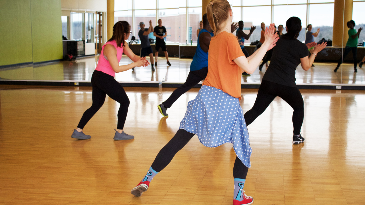 Image of people dancing in a dance studio