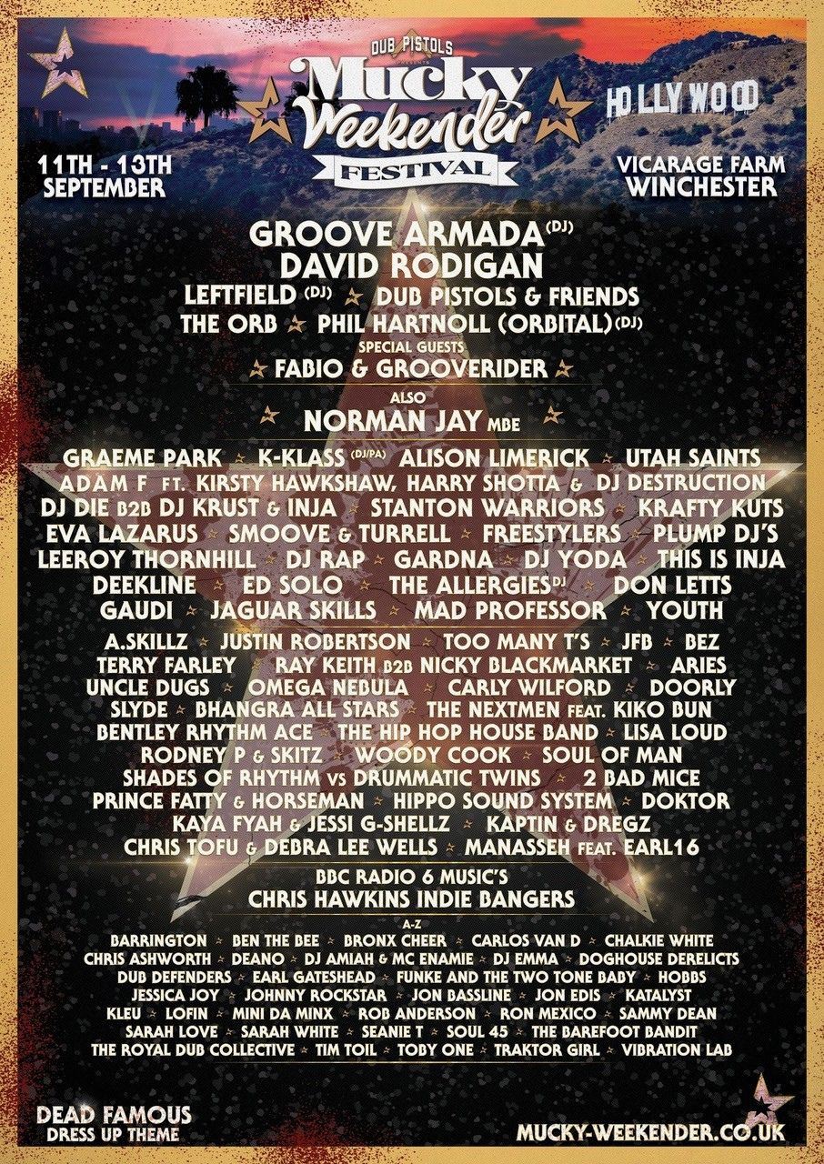 Mucky weekender poster