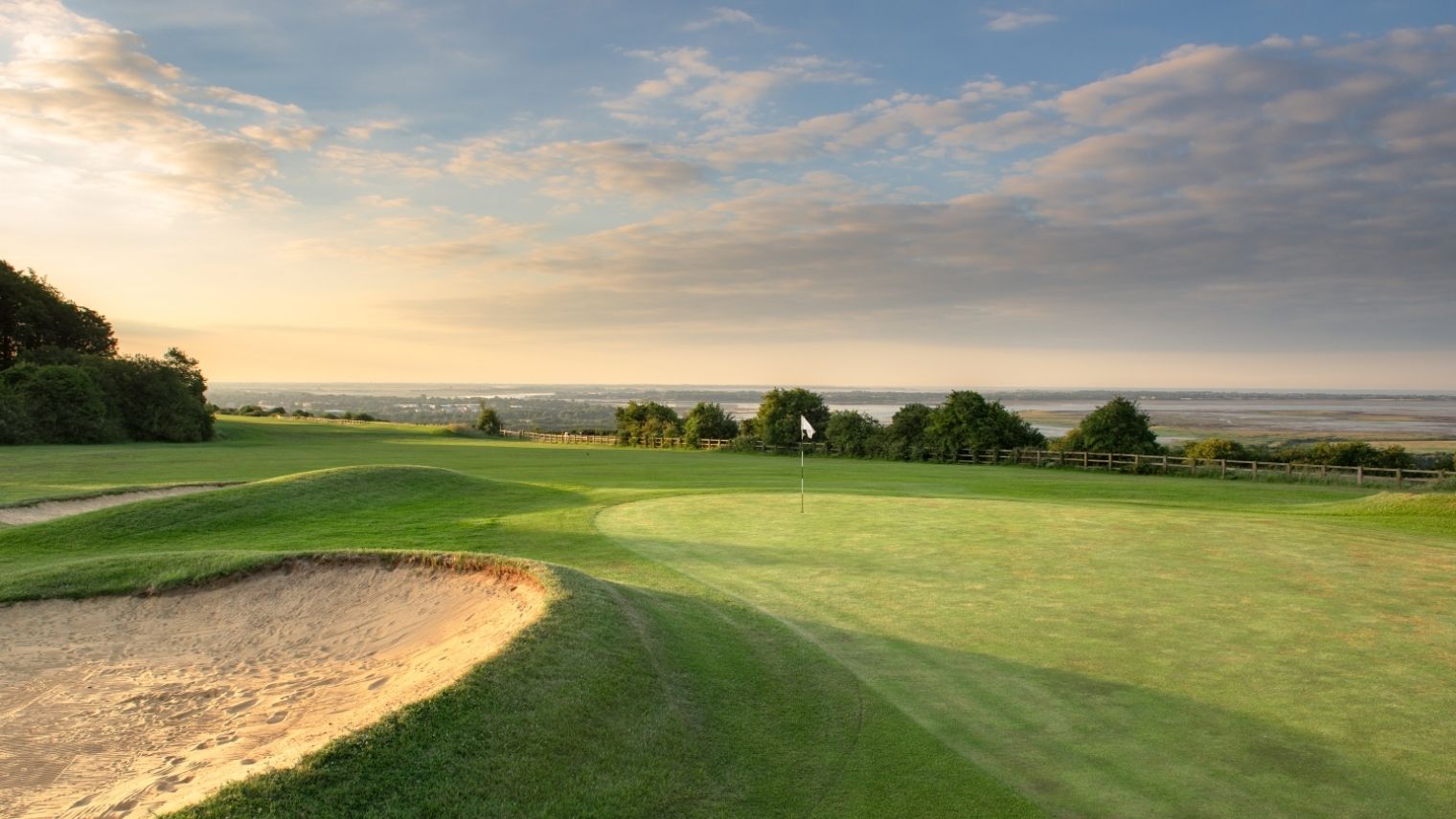 View over the green at Portsmouth Golf Centre