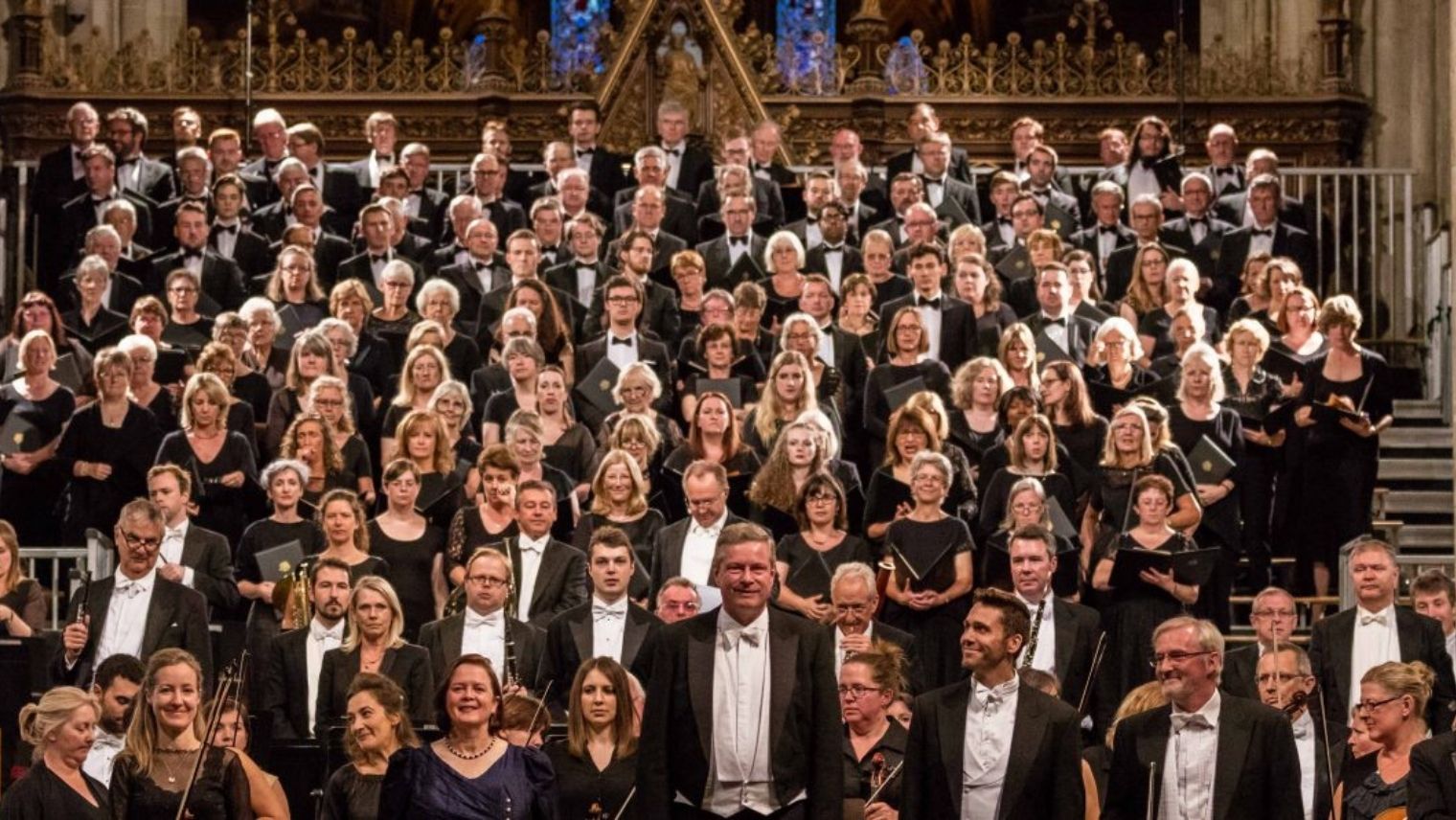 A choir performing in the Investec International Music Festival