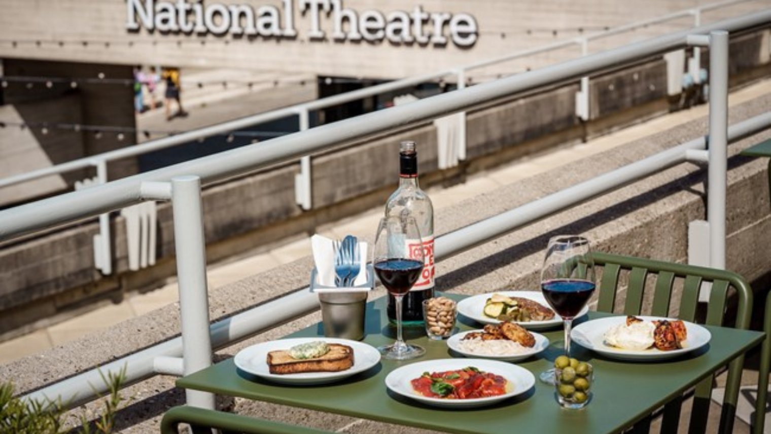 Forza Wine outdoor dining setup