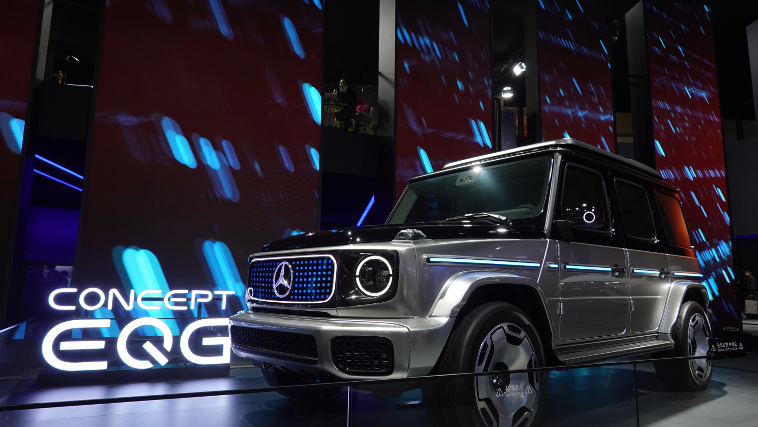 Mercedes at a car show