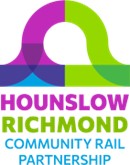 Hounslow and Richmond Community Rail Partnership with South Western Railway logo