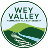 Wey Valley Community Rail Partnership with South Western Railway logo