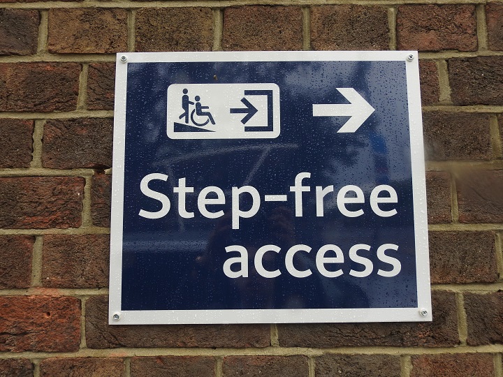 step-free access sign