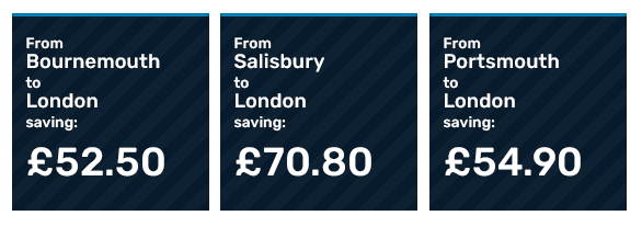 Savings for a family of four booking early on return journeys with Advance tickets