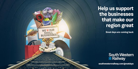 South Western Railway has launched a campaign to celebrate local businesses across the region