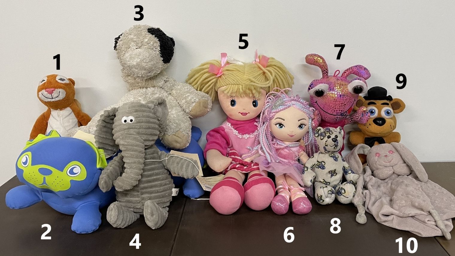 Some of the lost teddies that SWR are seeking to return to owners