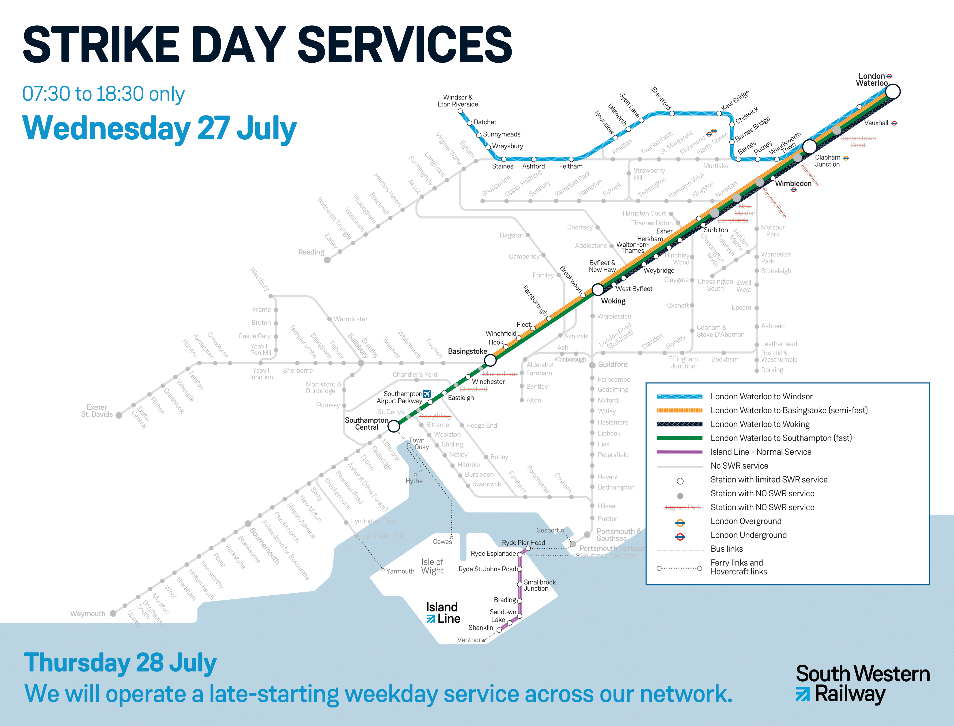 27 July strike map