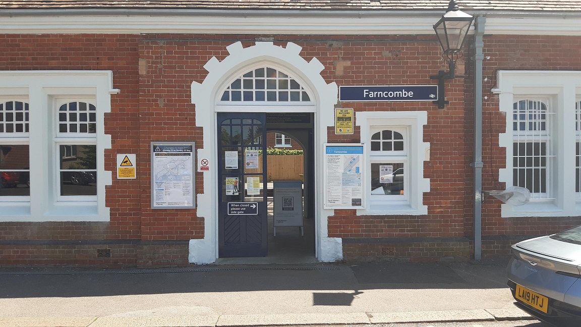 Image of Farncombe station frontage
