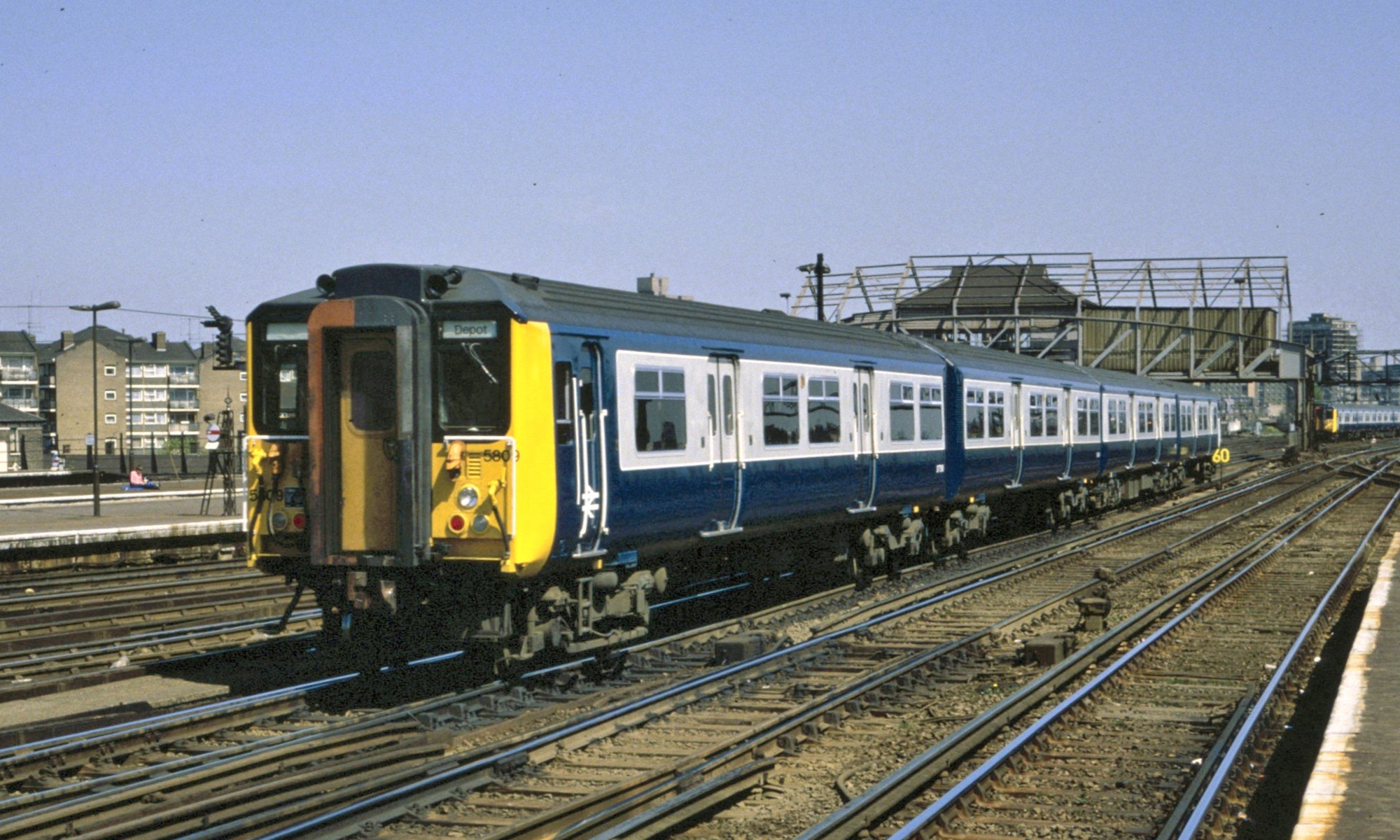 Class 455 in British Rail blue - credit: Jeremy Chapter