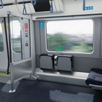 Inside the new 701 trains - specially abled person sitting area | South Western Railway