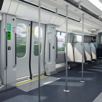 Inside the new 701 trains - entrance area | South Western Railway