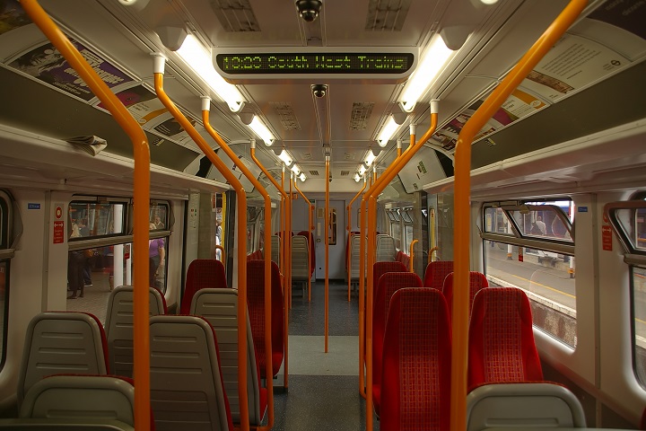 Interior of Class 455 train