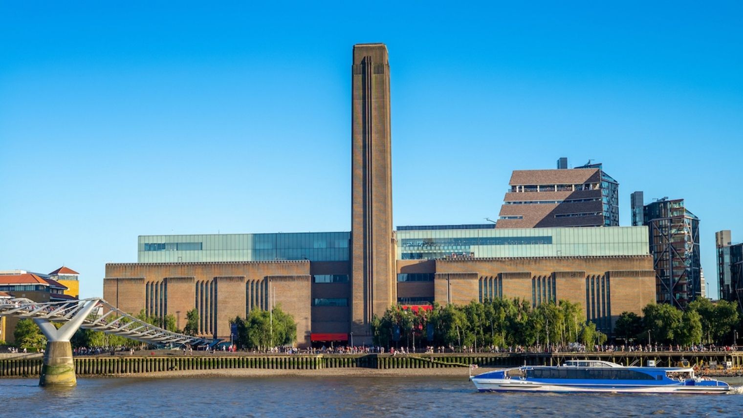 The Tate Modern, as seen from the north bank of the Thames