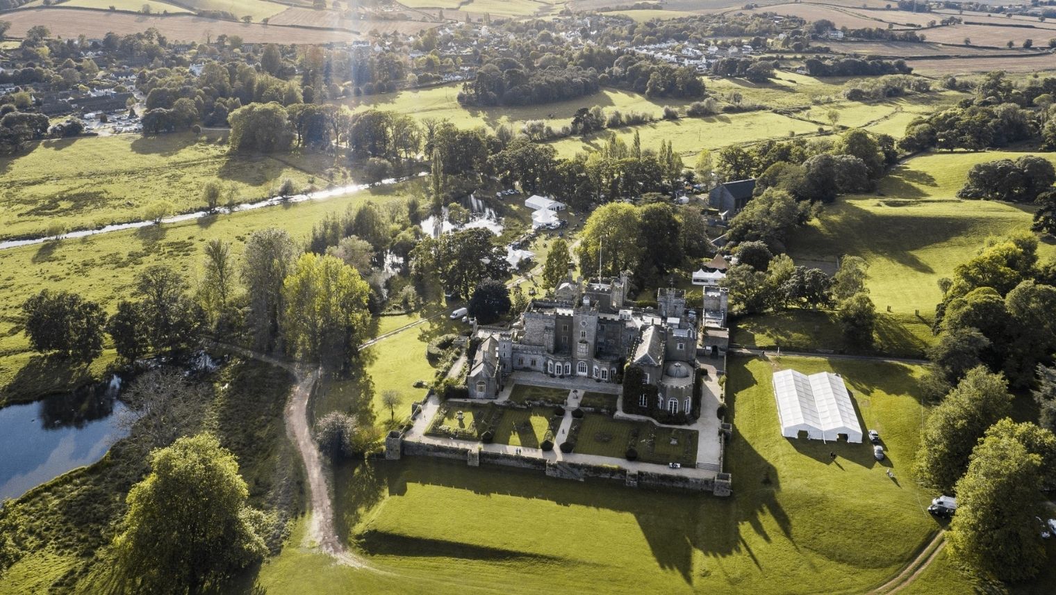 Castle Pomeroy view from above