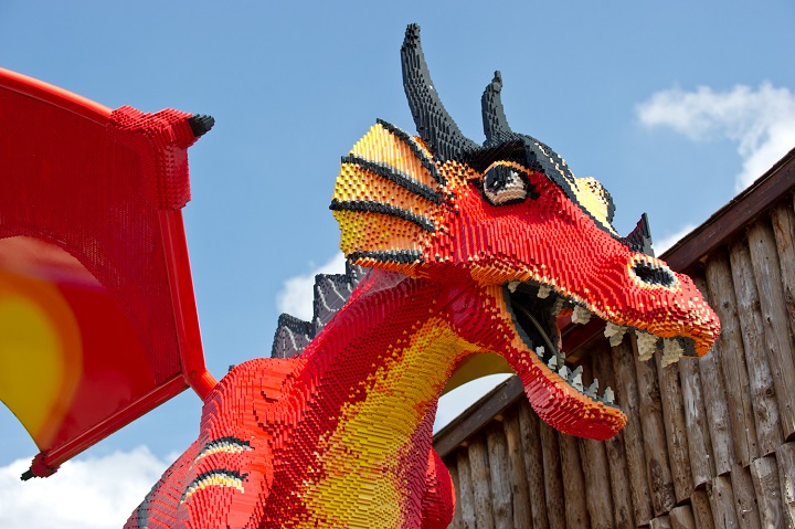 Lego dragon at LEGOLAND