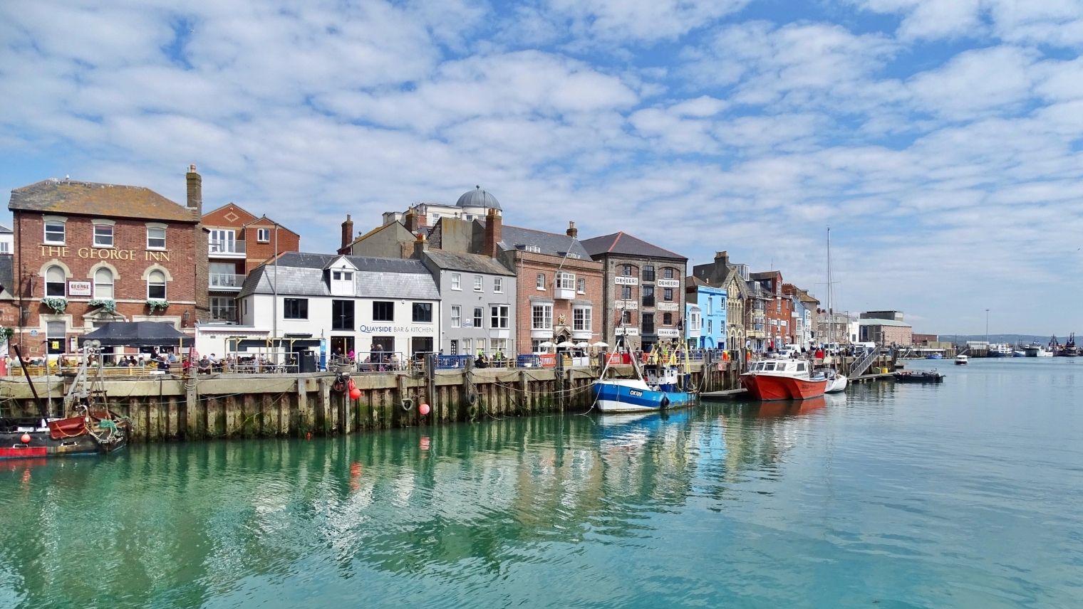 Weymouth harbour - a classic seaside town and port in Dorset