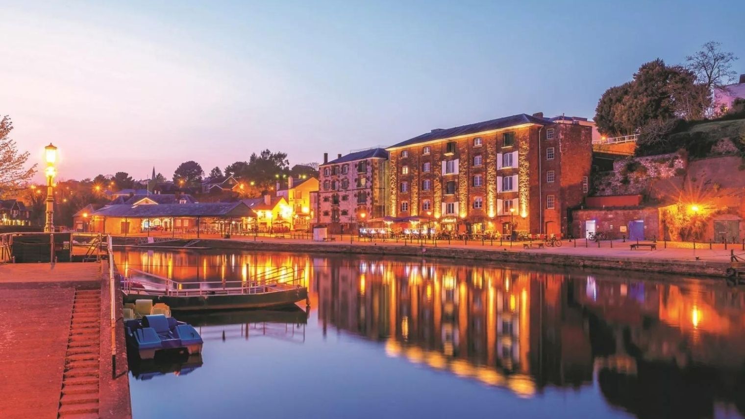 Sunset on Exeter Quays
