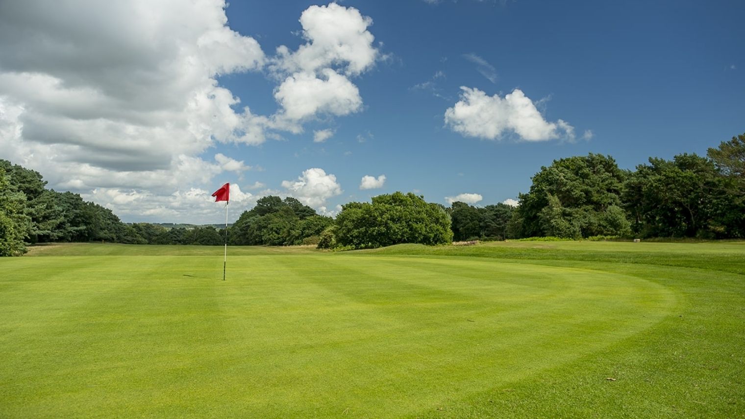 View of the green at Queen's Park golf course