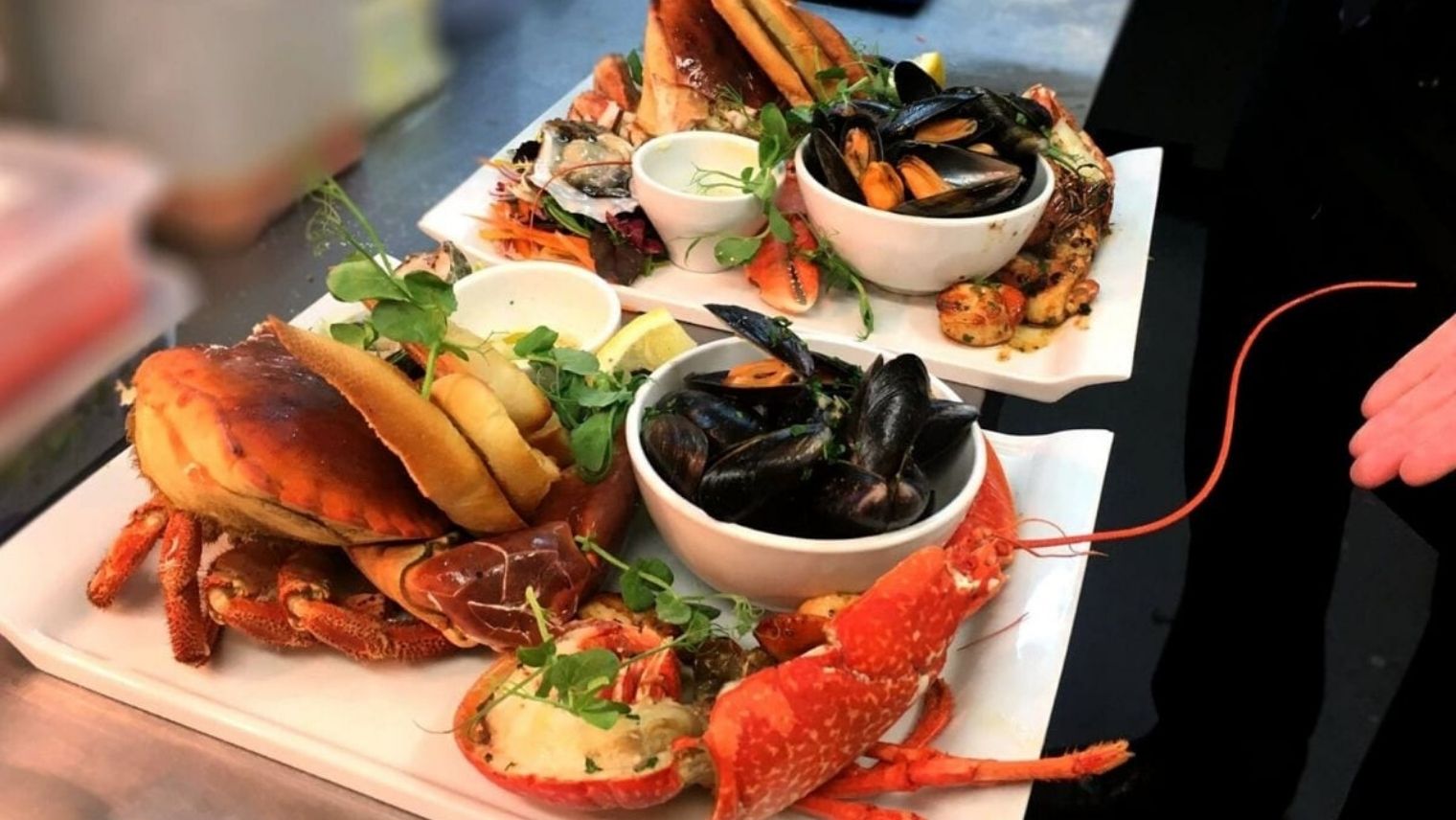 Cuisine dished up on a plate at Crustacean Weymouth