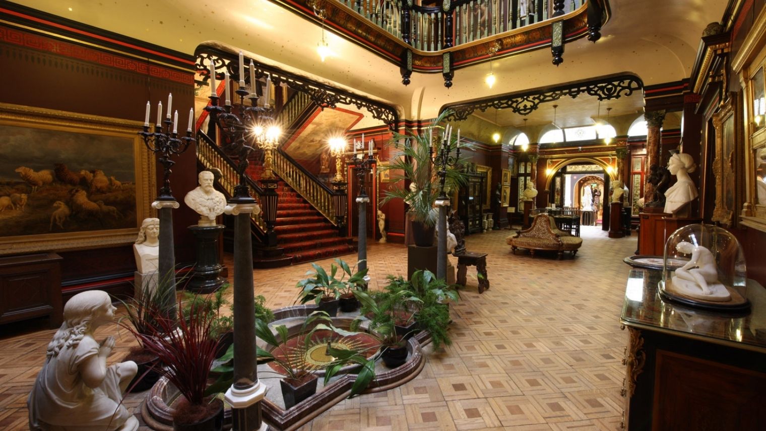 Interior of the Russell-Cotes Museum and Art Gallery
