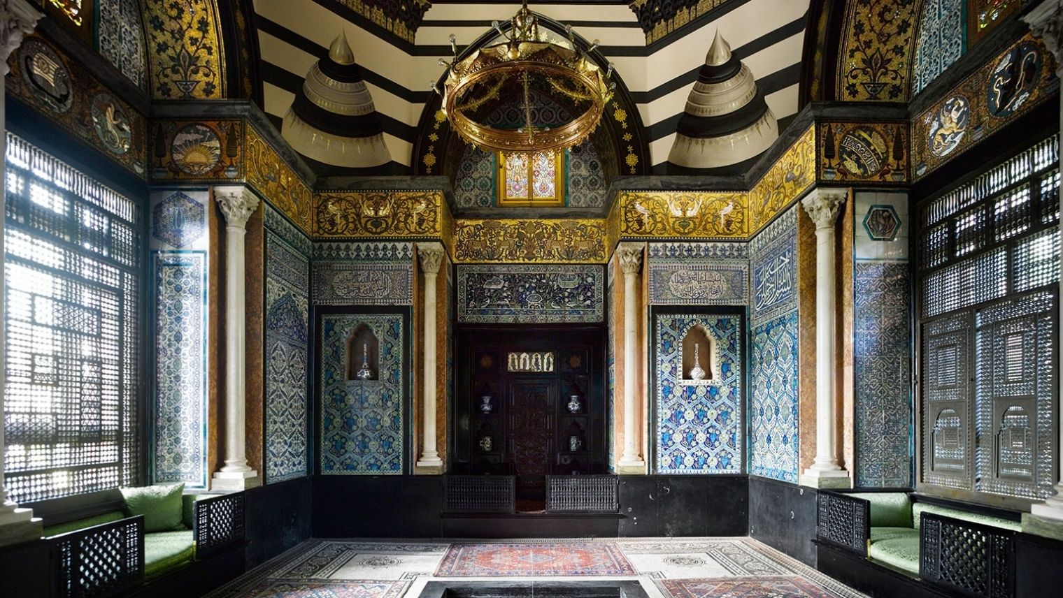 Interior of the Arab Hall at Leighton House