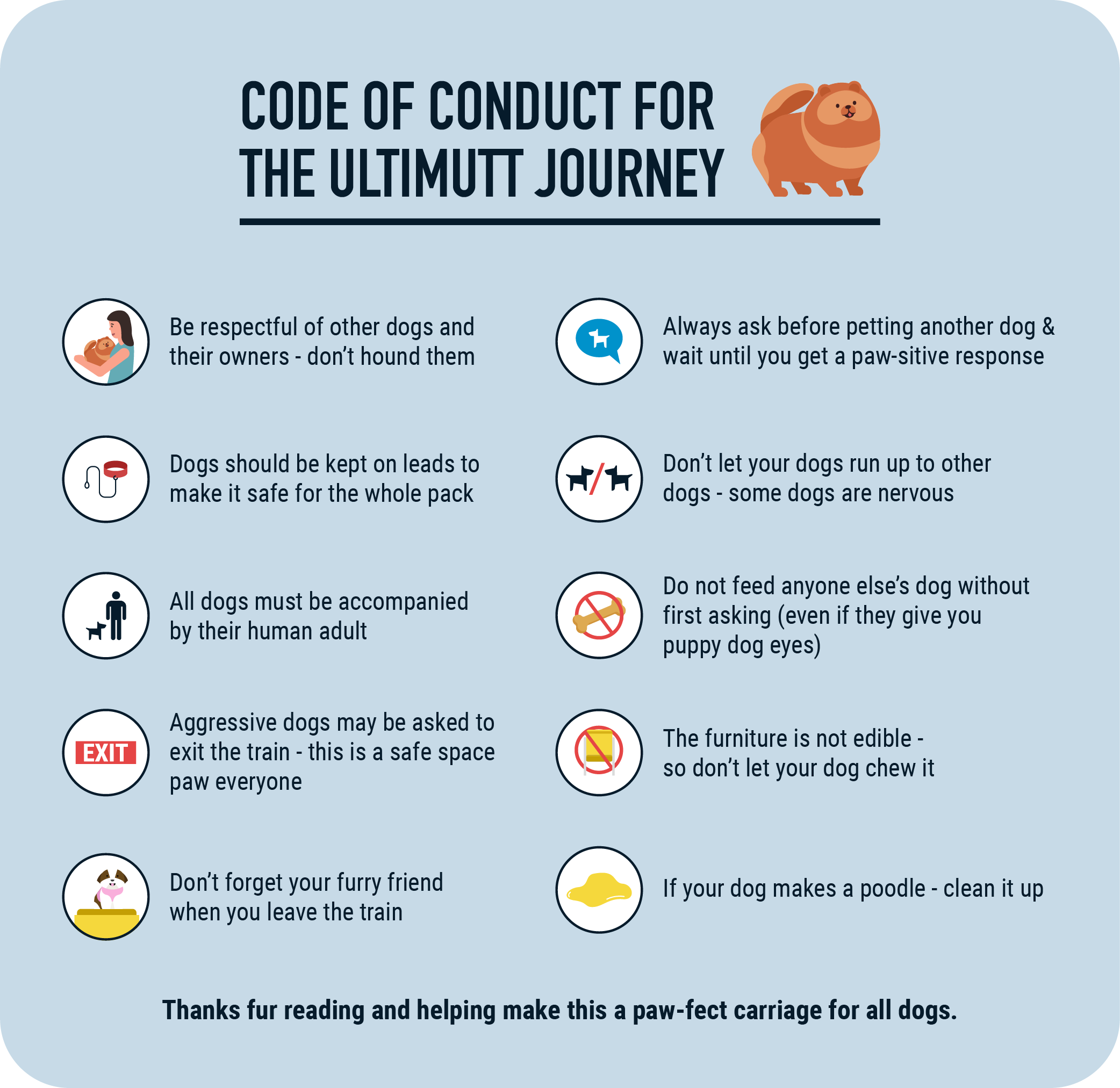 Our code of conduct for the 'ultimutt' journey