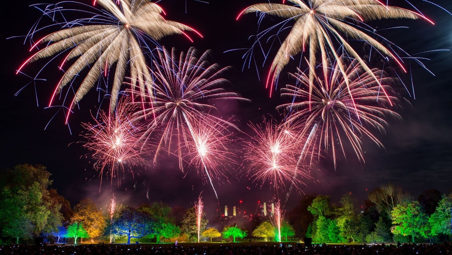 Fireworks display at Battersea Park