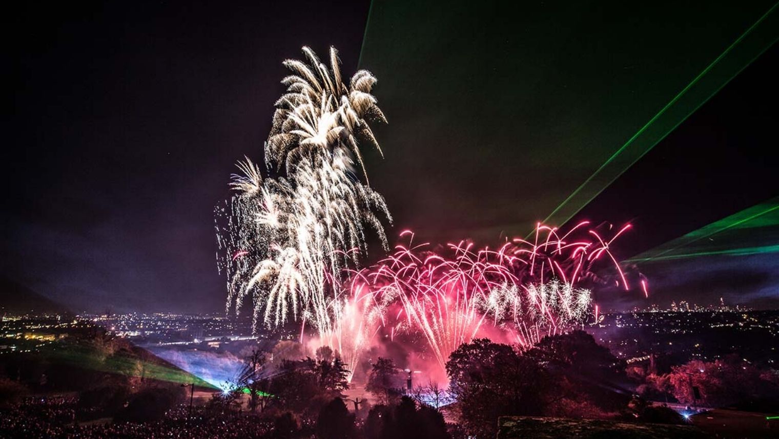 Fireworks display at Alexandra Palace
