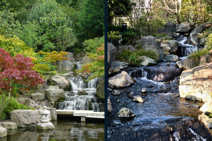 Kyoto Park / Japanese Waterfall