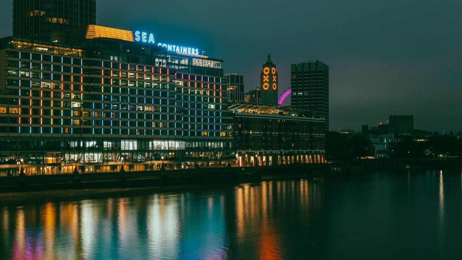 London South Bank at night